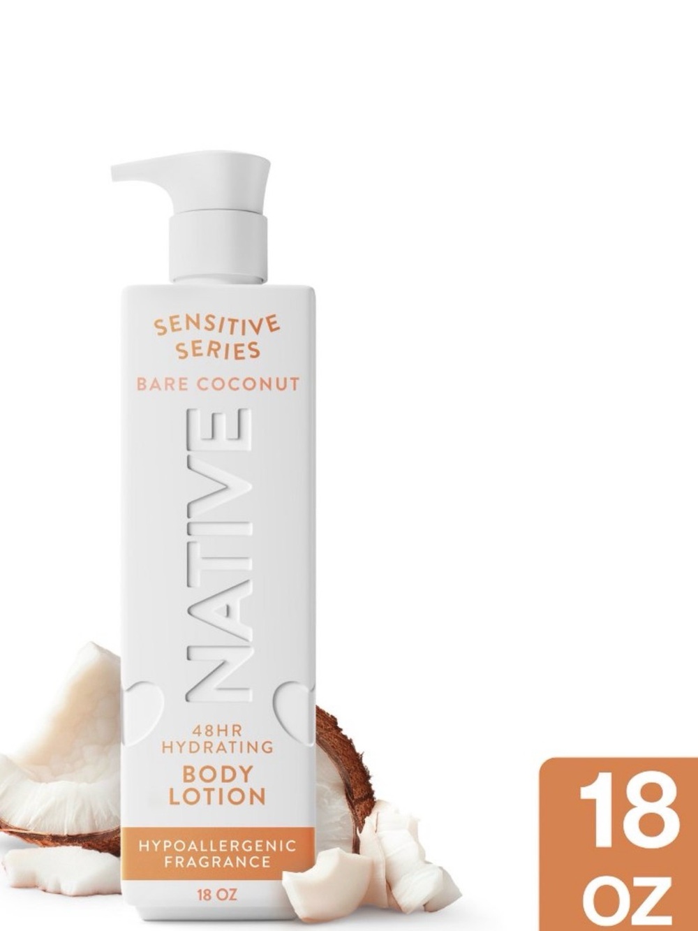 Native Sensitive Series Bare Coconut 48 Hour Hydrating Body Lotion